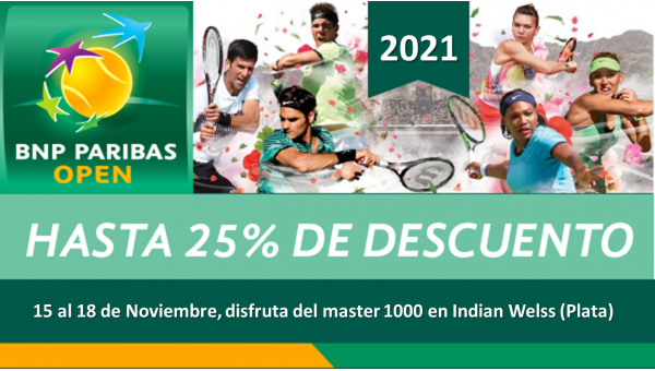 (Plata) Finales BNP Paribas Open en Indian Wells en el hotel Courtyard Palm Desert by Marriott